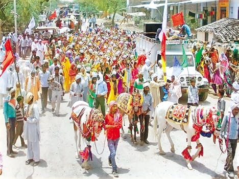 Vishnu mahayagna started with procession