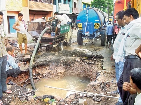 Three days are lost to water and the people of Ashok Nagar