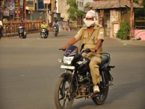 not wearing helmet
