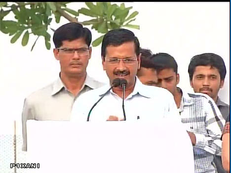 Kejriwal stern frown given 100 per day.