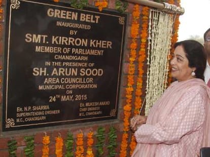 one year report card of narendra modi chandigarh mp kirron kher