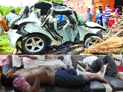 brutal accident in punjab, 4 killed