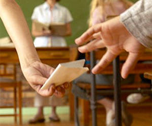 firing after youth given the letter to girl's brother