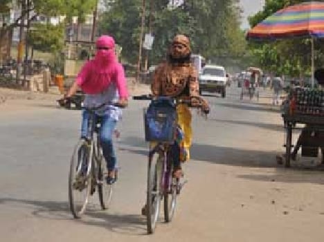 People scorched by the heat of the heating season
