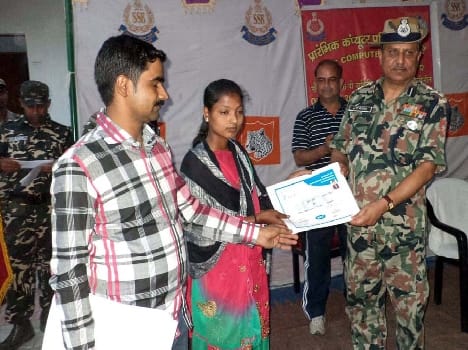 The certificates to the trainees