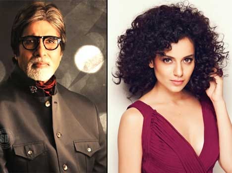 Kangana gets two bouquets from Amitabh Bachchan