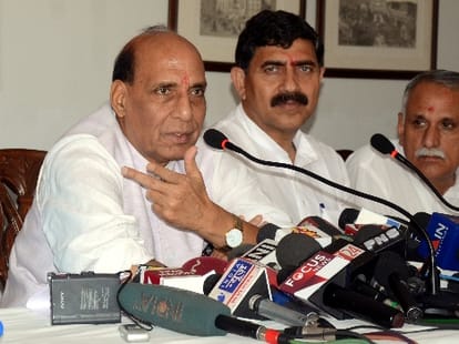 rajnath singh sending a clear message to Pakistan to stop meddling in India's affairs