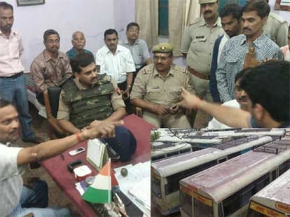up bus driver killed in road rage in kasganj