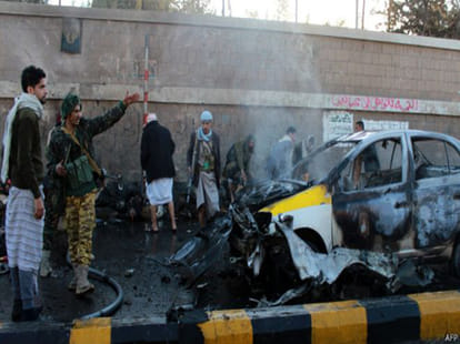 36 people killed in saudi coalition bombing in yemen sanaa