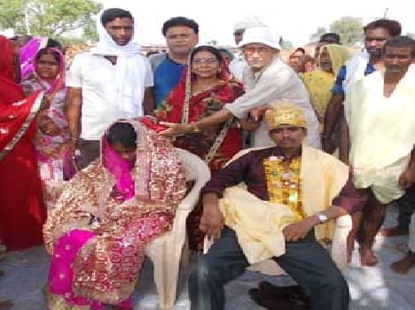 Young woman marries paralysed man