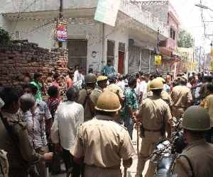 Tension after riots in Lucknow.