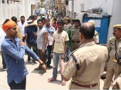 Tension after riots in Lucknow.