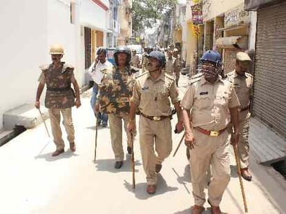 Tension after riots in Lucknow.
