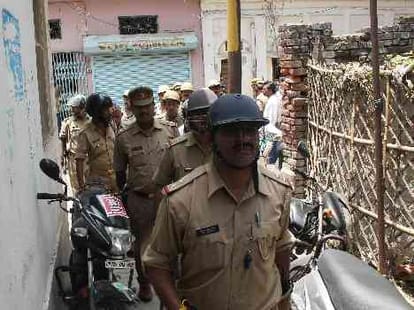 Tension after riots in Lucknow.