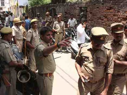 Tension after riots in Lucknow.