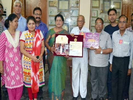 Rotary Vocational Excellence Award given by Pandey Cnda