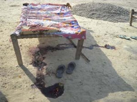 The young man killed by cutting the throat