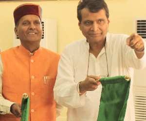 railway minister suresh prabhu in kullu.