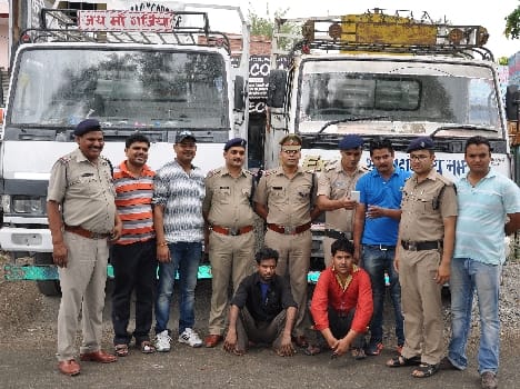 The truck theft gang busted, two arrested