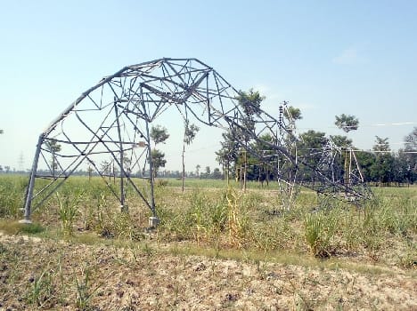 Tower Fall villages Traffic disrupted