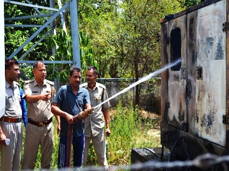 400 KV transformer overloading burn