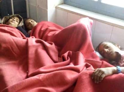 12 students got sick after mid day meal.