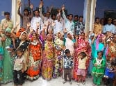 The villagers Atslia Tehsil gate performance