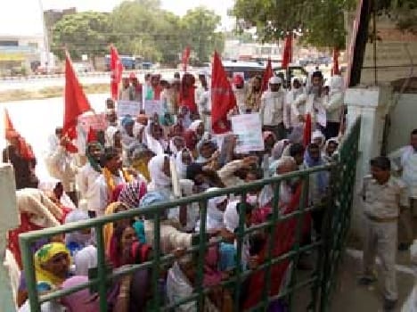 Procession in town