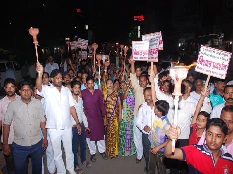 protest of yadav samaj in mathura