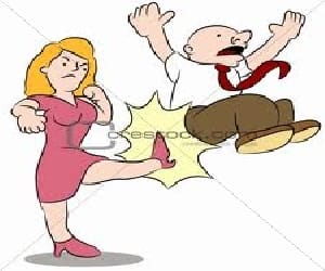 wife pushed husband from roof