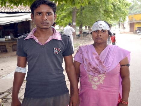 Complained the mother-son beaten