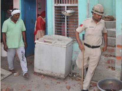 When police could not stop the riot, ban for media.