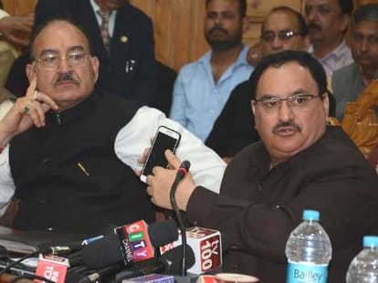jp nadda says about modi govt in center.