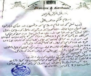 tehrik e taliban poster resurface in sopore