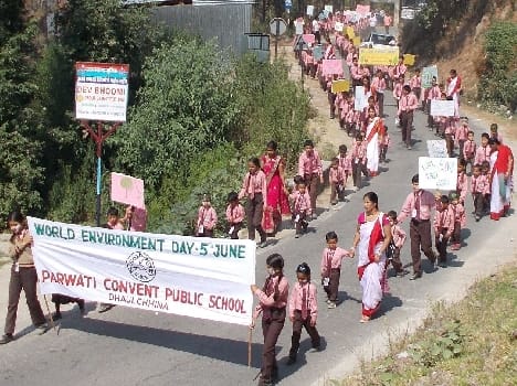 Rally to protect the environment message