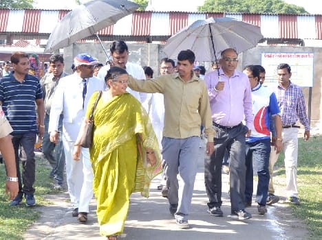 Tested at the railway station facilities , travelers talks