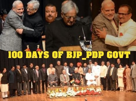 100 days of bjp pdp govt in J&K