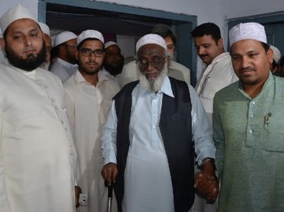 Muslim personal law board protest Modi govt's policies.