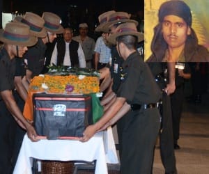 Shaheed ram prasad dead body brought home.