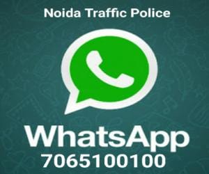 save this noida trafic police whats app no