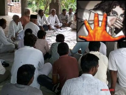 Protest over intercaste marraige in Baghpat girl 