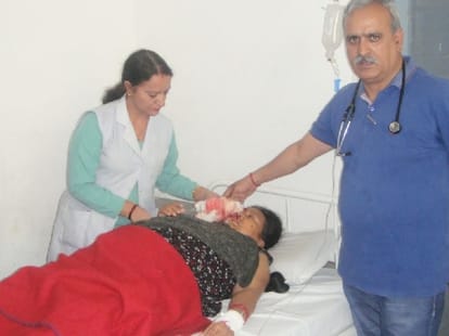 Dog Bite case in sarkaghat mandi.
