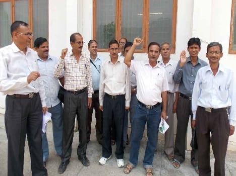 State employees were picketing, demonstrations