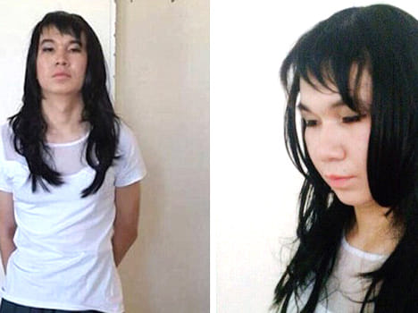boy dressed like his girlfriend to appear for her exam