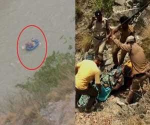 car fell into river at dehradun.