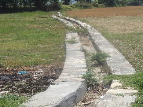No water in canal