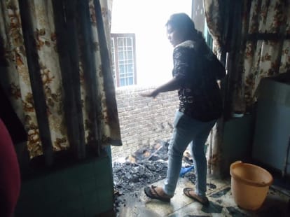 room caught fire from mobile charger.