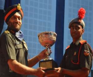 award ceremony in IMA for cadets.