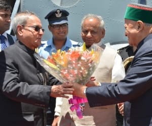 president pranab mukherjee on shimla visit.