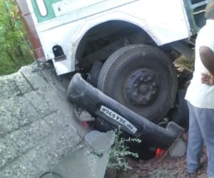 accident at kangra, four died.